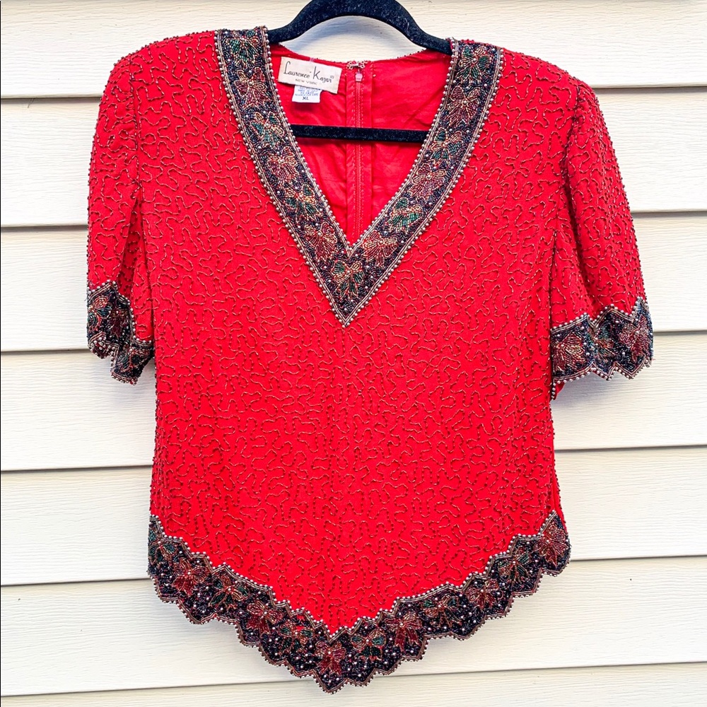 Vintage beaded blouse